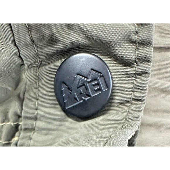 REI Mens Activewear Pants LX28 Army Green Convertible Shorts UPF 50 Belted Cargo - Picture 8 of 16